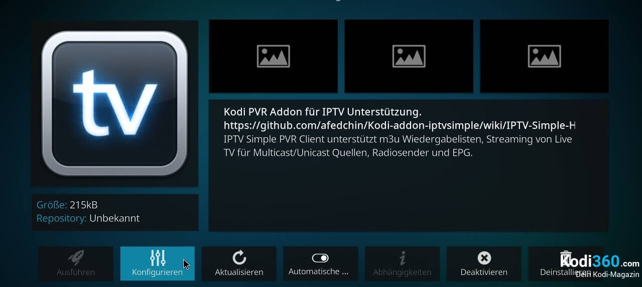 Kodi IPTV einrichten 6