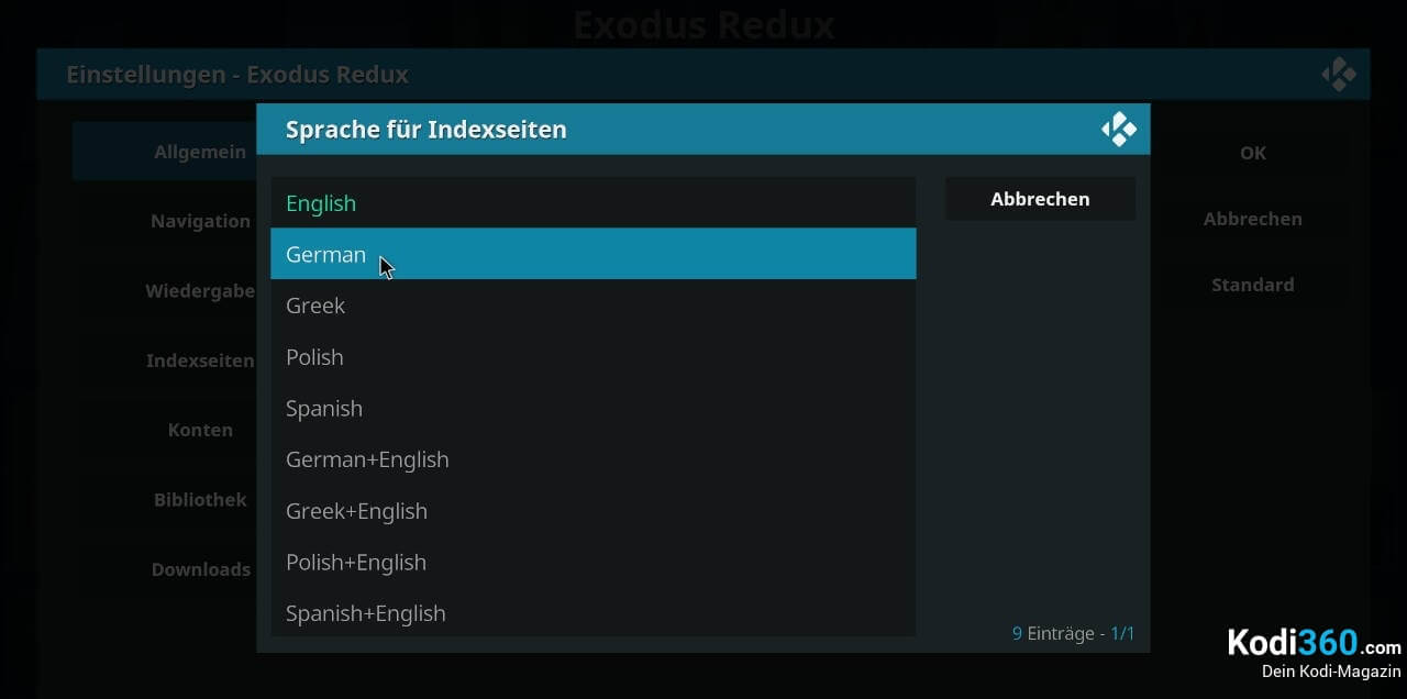 Exodus Redux Sprache wechseln 4